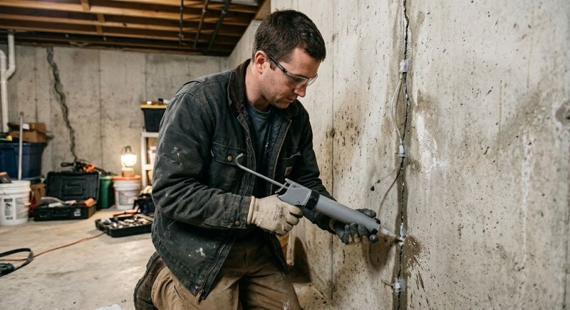 Basement Crack Repair in West Columbia, SC