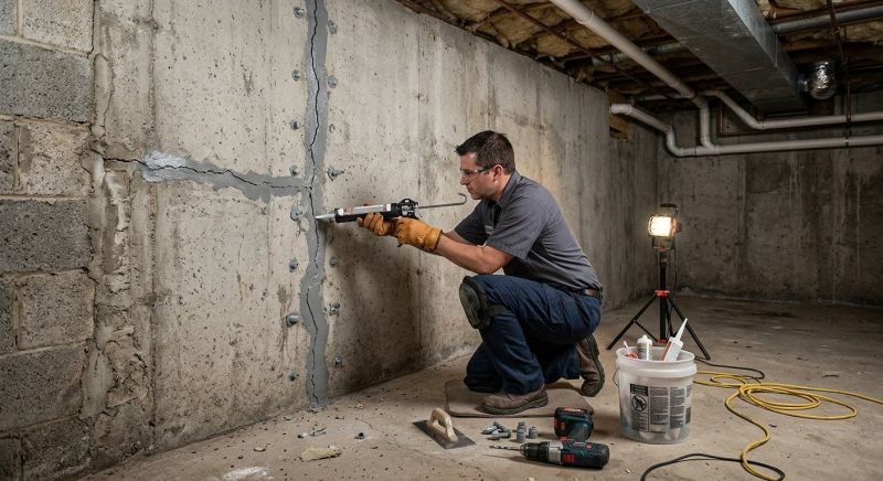 Basement Crack Repair in West Columbia, SC