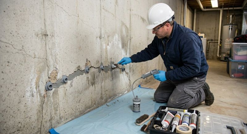 Basement Crack Repair in West Columbia, SC
