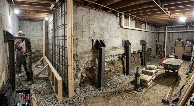 Basement Stabilization in West Columbia, SC