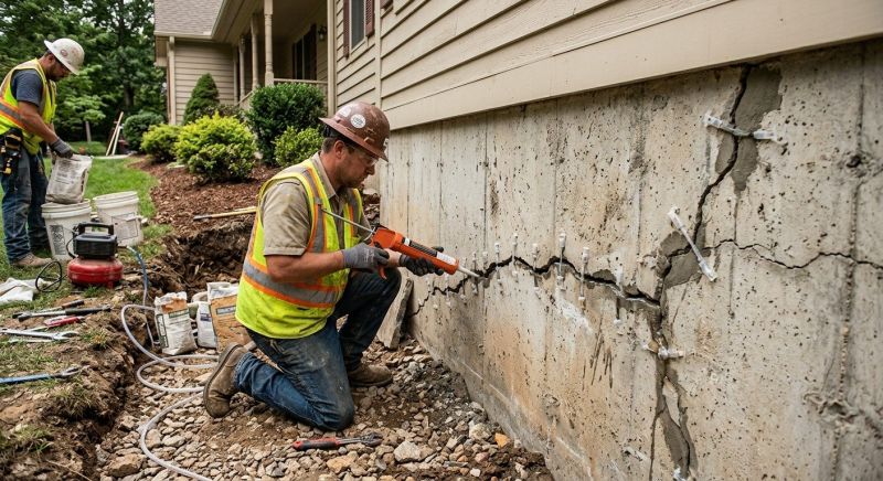 Cracked Foundation Repair in Elgin, SC