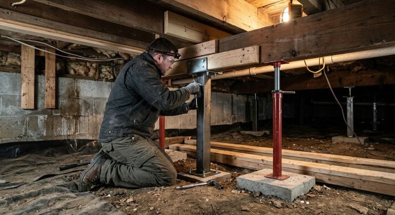 Crawlspace Structural Repair in West Columbia, SC