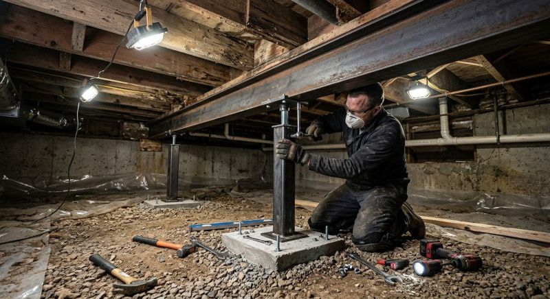 Crawlspace Structural Repair in West Columbia, SC