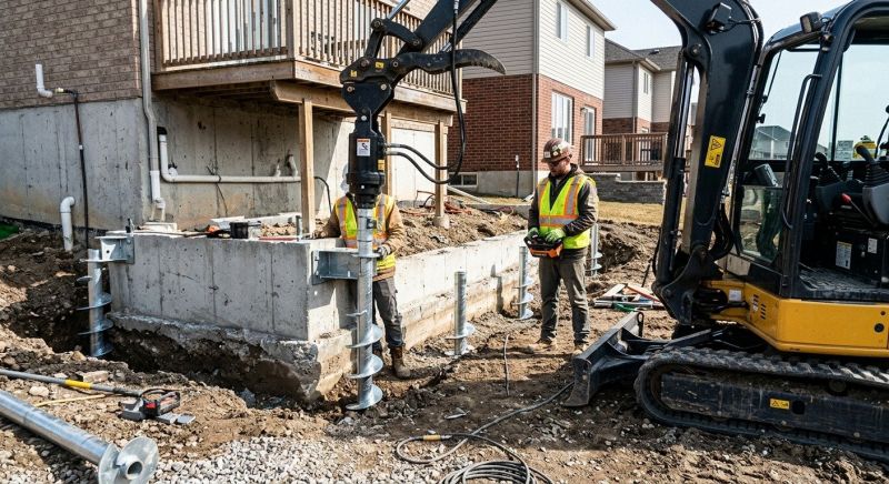 Helical Piers Installation in West Columbia, SC