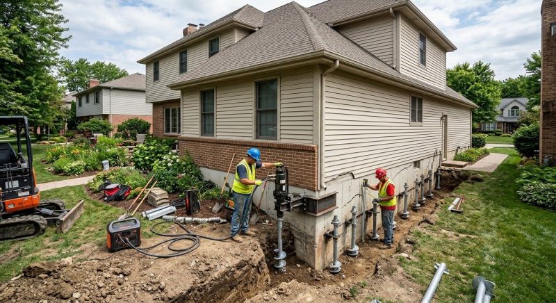 Helical Piers Installation in West Columbia, SC