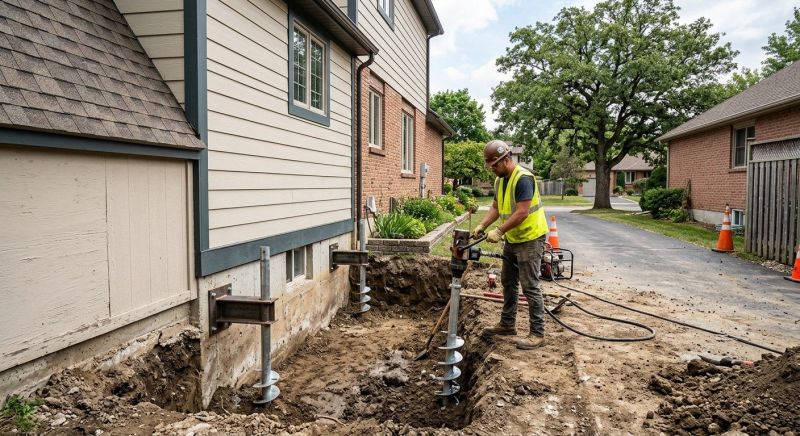 Helical Piers Installation in West Columbia, SC