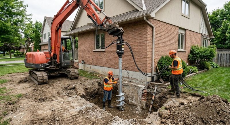 Helical Pile Installation in West Columbia, SC
