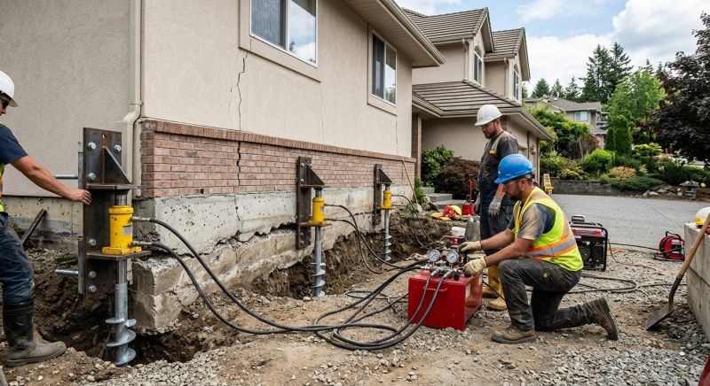 Sinking Foundation Lifting in West Columbia, SC