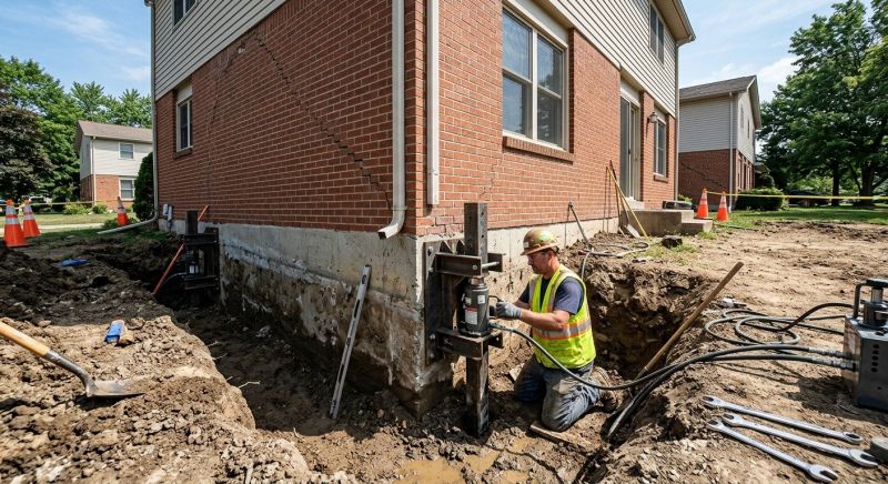 Sinking Foundation Repair in West Columbia, SC