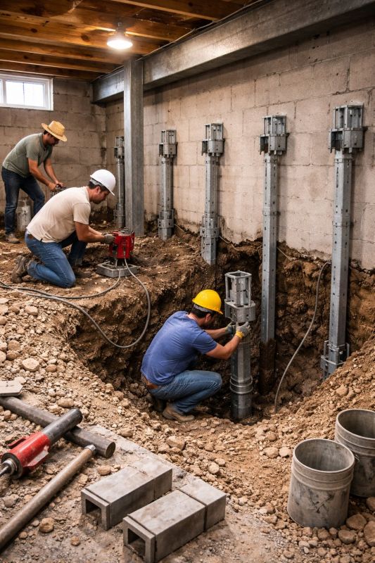 Structural Underpinning in West Columbia, SC